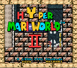 Hyper Mari World 2 Title Screen